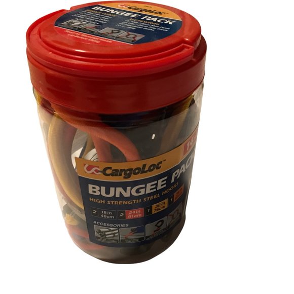 New Bungee Cords, Pack of 14 in Container, CARGOLOC, Color Coded Set - Picture 4 of 5